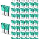 3 x Riseuvo 50pcs 30A Standard Car Fuses - 30 AMP Automotive Fuses(ATO/APR/ATS), 32V (12/24V) Blade Fuse for RV/Truck/SUV