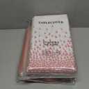 OHOME 12 Pack Disposable Plastic Table Cloths,White and Rose Gold Rectangle Table Covers for Birthday Valentines Decor Pink Sweet 16 Party Decorations - Baby Shower Decorations for Girl 54" x 108"