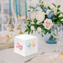 Eupako Gift Boxes 4x4x4 50 Pack White Kraft Paper Box with Lids Party Favor Boxes for Bridesmaids Proposal, Crafting, Cupcake, Wedding, Christmas