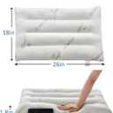 SWTMERRY Ultra Thin Pillows for Sleeping, Flat Pillows for Stomach & Side Sleepers, Rayon Derived from Bamboo, 7D High Support 2.5 inch Height Slim Bed Pillow