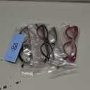 Yogo Vision Reading Glasses Readers for Women Cateye Eyeglasses and Light Spring Hinge Frame Set of 5: Black, Grey, Pink, Hot Pink, Brown Havana, 1.25