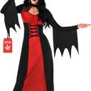 Morph Red Witch Costume for Women, Wicked Witch Costume Women's Witch Costume Adult Witch Costume Women Halloween Adult Woman Witch Costume Halloween Costumes for Women, XL
