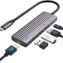 USB C Hub, 5-in-1 USB C Multi-Port Adapter for MacBook Pro,USB C to HDMI Hub dongle, with 4K HDMI,100W PD, 3*USB 3.0, C Adapter Compatible with iPhone 15/MacBook Air/iMac/Dell/Acer/HP/ASUS,Tablet