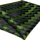 2 x DiBanGu Christmas Bow Ties for Men Xmas Self-tied Bowties and Pocket Square Set Festival Woven Bowtie Handkerchief (Black Green)
