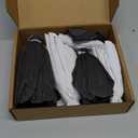 Letjolt Paper Flowers Decorations for Wall Black 3D Artificial Flowers for Wedding Decor Baby Shower Bridal Shower(Silver Black Set 6)