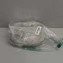 304 Stainless Steel Bento Box Leakproof 3-Compartment Tray, 1800ml Stainless Steel Lunch Box with Airtight Valve Handle, Including Utensil Set (Fork/Knife/Chopsticks) for Travel, Work.