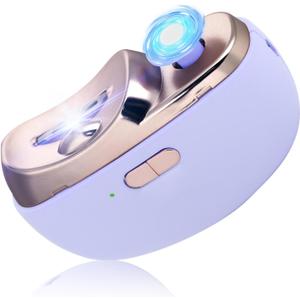 3 in 1 Automatic Electric Nail Clipper Polishing, Electric Fingernails Trimmer Clippers for Seniors Adult, Safe Convenient Electric Nail Trimmer Cutter Nail File Clip Storage 2 Speeds, Purple