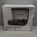 Vinyl Record Player 3Speed Bluetooth Portable Suitcase Belt Driven Record Player with 2 Builtin Stereo Speakers Vinyl Vintage Turntable Phonograph Records Player with RCA Line Out, AUX Out (Black)