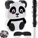 Panda Piñatas for Birthday Party Forest Animal Piñata with Stick, Blindfold, Confetti for Adults Birthday Baby Shower Party Supplies