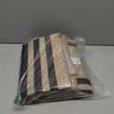 KILOCOCO Striped Rug 2.3'x3.6' Front Door Rug Woven Cotton Washable Stripe Layered Doormats Indoor Outdoor Door Mat for Front Porch/Kitchen/Farmhouse/Entryway/Patio, Brown