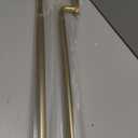 Double Curtain Rods Warm Gold,Room Darkening Drapery Rod for 48-84 Inches,Adjustable 3/4 Inches Front and 5/8 Inches Back Quality Metal Rod for Window,Wrap Around Design