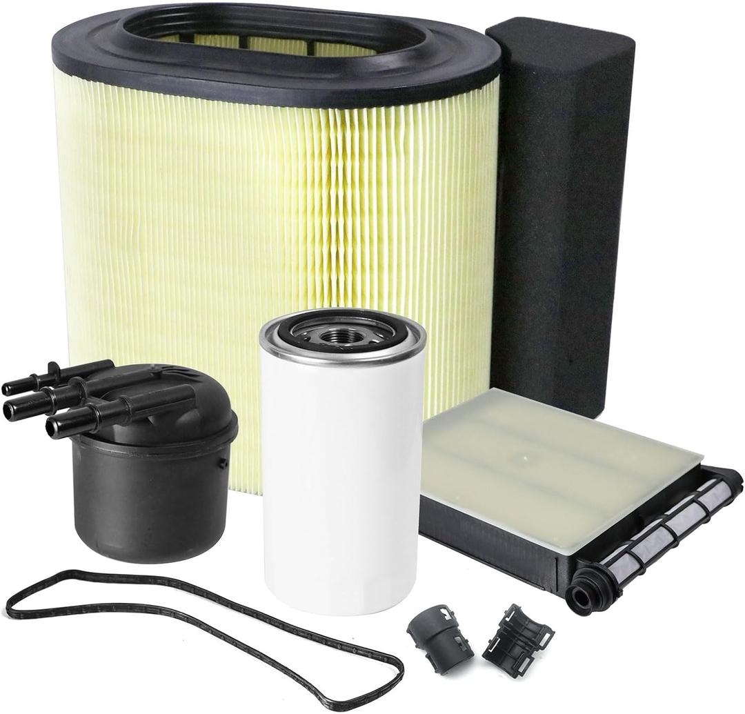 6.7L Powerstroke Diesel FD4625 Fuel Filter FL2124S Oil Filter FA1927 Air Filter Compatible with 2017 2018 2019 Ford F250 F350 F450 F550 Super Duty V8 Engine # FD-4624 HC3Z-9601-A BC3Z-6731-B
