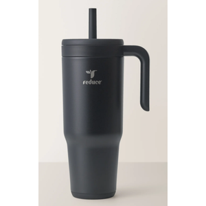 REDUCE 40 oz Stainless Steel Tumbler with Handle - Dual-Wall Vacuum Insulated Travel Mug, Sweat-Proof Lid & Reusable Straw - Keeps Drinks Cold for 24 Hrs, Fits Cupholders, Dishwasher Safe