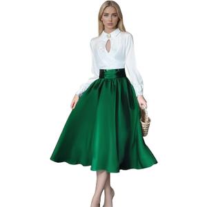 Ellen Costume Women Christmas Vacation Cosplay Ellen Shirt Halloween Top and Skirt Dress Brooch Suit (X-Large, Type 1)