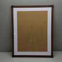 Solid Wood 22x28 Frame - Single Frame, Rustic Walnut 22 x 28 Poster Frame with Mat for 18x24, Picture Frames for Artwork, Puzzles, Photos and Movie Posters (22" x 28" / 18" x 24" mat)