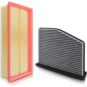 CA9711 Engine and Cabin Air Filter Fit for Volkswagen Beetle Jetta Passat Golf Tiguan 2006-2022 for Audi A3 Q3 TT TTS 2009-2018 (only for 2.0L) Replace CF1126 C35586