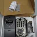 LOCK&SOLVER Keyless Entry Door Lock, Smart Lock for Front Door, Keypad Fingerprint Doorlock, App Remote Control, One-Time Code, Auto Lock, Easy Installation with Video Guide, Rust-Resistant Zinc (Satin Nickel)