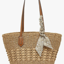 Straw Purses for Women 2025 - Summer Beach Bag, Lightweight Straw Shoulder Handbags for Travel Vacation