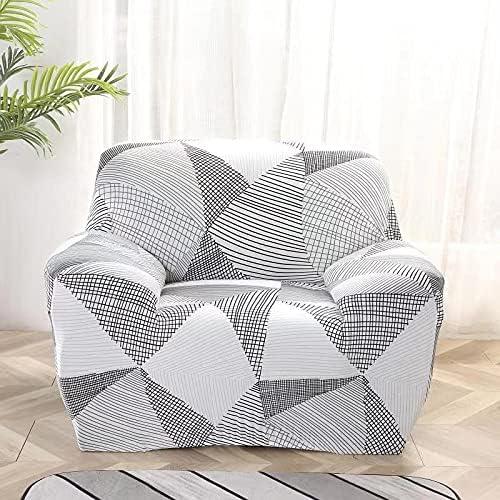 HOOBUY Printed Sofa Cover Stretch Couch Covers Patterned Slipcovers for Armchair 02# (Armchair) (Mk)
