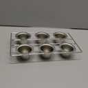 CHEFMADE Popover Cake Pan, 6-Cavity Non-Stick Yorkshire Muffin Cupcake Pan Bakeware for Oven Baking (Champagne Gold)