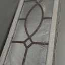 Farmhouse Mirror for Wall Decor: 43.3" x 17.7" Large Rustic Windowpane Mirrors with Wooden Frame- Decorative Entryway Mirror for Living Room/Bedroom/Hallway/Fireplace (White)