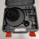 KATA Hole Saw Kit, 20PCS Hole Saw Set with 3/4"-6"(19-152mm) Multi-Size Saw Blades, Precision Hole Saw Drill Bit Kit with Mandrels & Solid Storage Case Cutting for Drywall, Soft Wood, PVC, Plastic (Black)