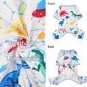 Dog Pajamas for Small Dogs, Soft Thin Pjs Jammies Cat Doggie, Summer Spring Pet Cute Puppy Clothes Outfits Doggy Boy Girl (Small) (UFO Dinosaur)