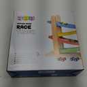 Play22 Wooden Car Ramps - 4 Level Race Track With 4 Toy Cars - My First Baby Toys - Toddler Car Set is A Great Gift for Boys and Girls