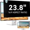 23.8 Inch Computer Privacy Screen Filter for 16:9 Aspect Ratio Widescreen Monitor - Anti Glare Blue Light Filter, Removable Computer Monitor Privacy Shield, Anti-Scratch Screen Protector Film 23.8 in