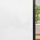 DOWELL Window Privacy Film, Frosted Glass Window Film, Static Cling Non-Adhesive Glass Clings, Sun Blocking Opaque Door Coverings, Reusable Door Sticker for Bathroom Home Office, White, 23.6" x 78.7"