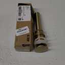 KES Sink Drain Without Overflow Bathroom Pop Up Drain Assembly Stopper Vessel Sink Brushed Gold for 1.6"-1.9" Sink Hole, All Metal Rustproof Brass and 304 Stainless Steel, S2008D-BZ (Brushed Gold)