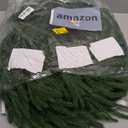 Christmas Decorations Artificial Norfolk Pine Christmas Garland, 9 Ft 2Pcs Real Touch Green Pine Needles, Indoor Outdoor Holiday Mantel Table Wall Decorations