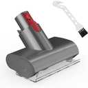 Ancocs Mini Brush Head Tool Compatible with Dyson V7 V8 V10 V11 V15 Cordless Vacuum Cleaners, Vacuum Couth Mattress Upholstery Tool Head Replacement Vacuum Parts & Accessories