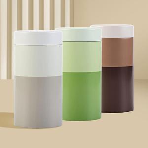 Multipurpose Tin Tea Canister Chinese Round Storage Container for Loose Airtights Lid Unique Round Storage Container Multipurpose Tea Set of 3