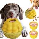 Frozen Treat Dispensing Dog Toy - Interactive Large Chew Toy for Aggressive Chewers, Freezable Fillable Rubber, Reduces Anxiety, Easy to Clean,for Small Medium Large Breeds