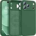 Ktele Magnetic for iPhone 17 Pro Max Case [Compatible with Magsafe] [Premium Silicone Satin-Smooth Touch] Slim Shockproof Anti-Scratch Microfiber Lining Case, 6.9 inch, Green