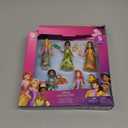 Mattel Disney Princess & Friends Set with 5 Posable Small Dolls in Removable Skirts or Pants & 5 Friend Figures, Inspired by The Disney Movies