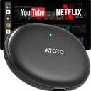 Magic AI CarPlay Box - Wireless CarPlay Box Android Auto with Built-in Android Multimedia System, Enjoy Video & Music Apps, Navigation, AI Voice, Plug & Play for Factory Wired CarPlay - 2GB+16GB