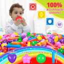 STARBOLO Ball Pit Balls for Kids -Pack of 150 200 500 Colorful Ball Pit Balls Crush Proof Plastic Toy Balls for Toddlers Ball Pit, Ball Pit Play Tent, Baby Pool Water Toys