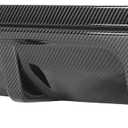 FREEMOTOR802 Rear Diffuser, Compatible with 2014-2017 Infiniti Q50, Carbon Fiber Print ABS Rear Bumper Molding Lower Lip Splitter Spoiler Underbody Styling Trim Guard Add-on Body Kit