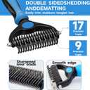 4PCS Pet Grooming Tools Dog Brush | Pet Grooming Rake | Dog Hair Remover | Dog Shampoo Brush 4-in-1 Pet Grooming Kit Suitable for detangling, Hair Removal, Bathing, and Massage