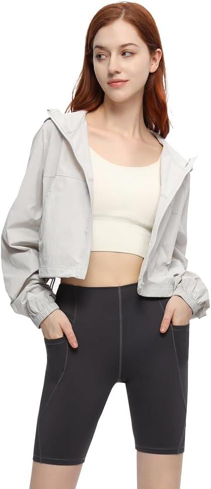 Women High Waisted Biker Shorts Tummy Control Yoga Athletic Shorts for Gym Workout Cycling Running SLP4M307T (Gray, M)