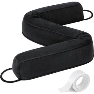Comfyanno 38 Weighted Under Door Draft Stopper, Heavy Weight 2.2lb, Fits Large Door Gap up to 3, Block Cold Air Draft from Bottom Door, Fits Front, Bedroom, Interior Door, Easy to Install, Black