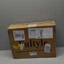 Mid Century Modern Nightstand with Charging Station, Modern Bedside Table with Fluted Drawer and Storage Shelf, End Side Tables Living Room for Bedroom, Office (Rustic Brwon)