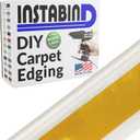 Instabind 54 ft Roll Premium Carpet Edge Binding  Regular Style Carpet Edge Trim for Do-It-Yourself Rug Edging- with Durable Hold & Easy Finishing for Rug Edges - USA Made Flooring Products, Ice