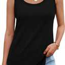 Tank Tops for Women Summer Sleeveless Casual Loose Fit Tunic Tops 2026 | Rosemia Soft Lightweight Fabric, Square Neck, Pattern Solid Color, Simple Easy To Match, Sports Home Work, Casual Cute Tees (S)
