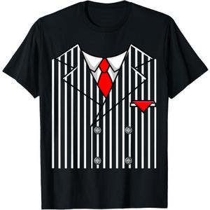 Gangster Costume Mafia Halloween 1920 Mob Men Women Kids T-Shirt XL