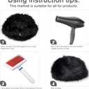 Dikoaina Faux Fur Cossack Russian Style Hat for Ladies Winter Hats for Women (Black, M)