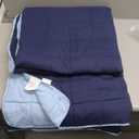 Weighted Blanket for Adults (20 lbs, 88” x 104”, Navy & Blue) Cooling Heavy Blanket for Sleeping Perfect for 190-210 lbs, Queen Size Breathable Blanket with Premium Glass Bead, Machine Washable