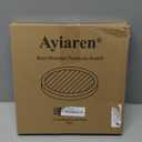 Round Decorative Tray for Coffee Dining Table Countertop Small Wooden Serving Trays Farmhouse Kitchen Home Living Room Decor and Bathroom Accessories Tray Black Rustic Wood Candle Centerpiece Trays (11")